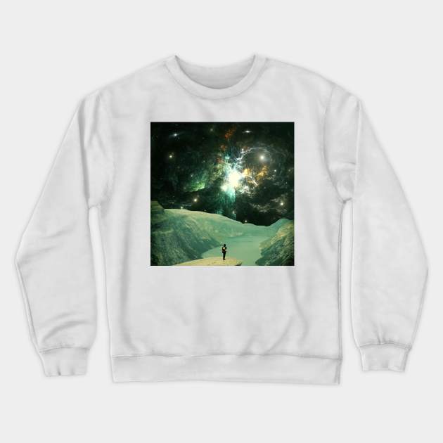 La Valley - Surreal/Collage Art Crewneck Sweatshirt by DIGOUTTHESKY